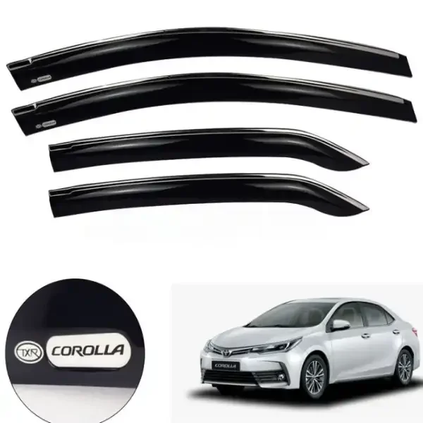 Car air press wind deflector fitted along the window line