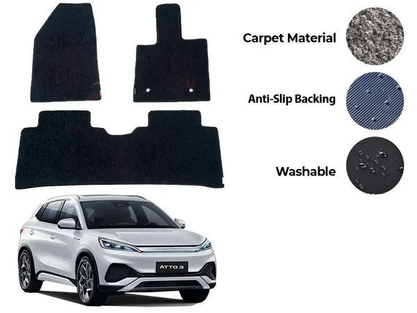 BYD Atto 3 2025-2026 TPE Floor Mats Premium 3