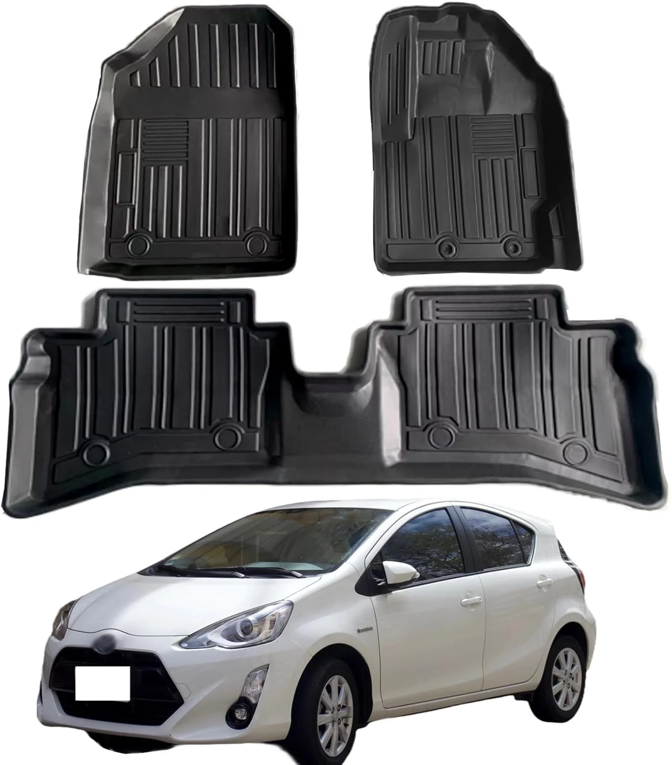 Toyota Aqua 2021-2024 TPE Floor Mats Premium 1