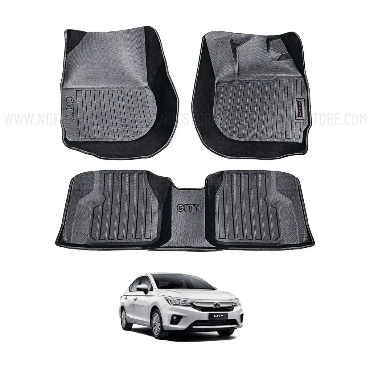 Honda City 2021-2026 TPE Floor Mats Premium 1