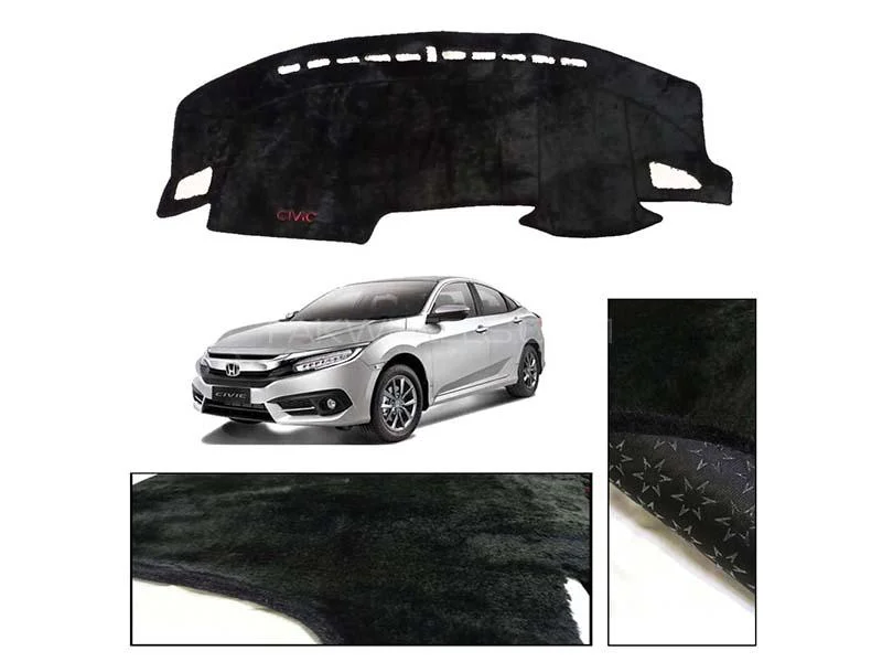 Honda Civic 2016-21 Velvet Dashboard Mat 1