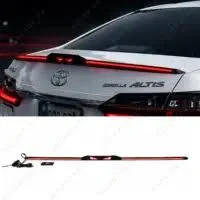 Universal Car Eyes Spoiler With Running Brake LED Lights (3Pcs) 1