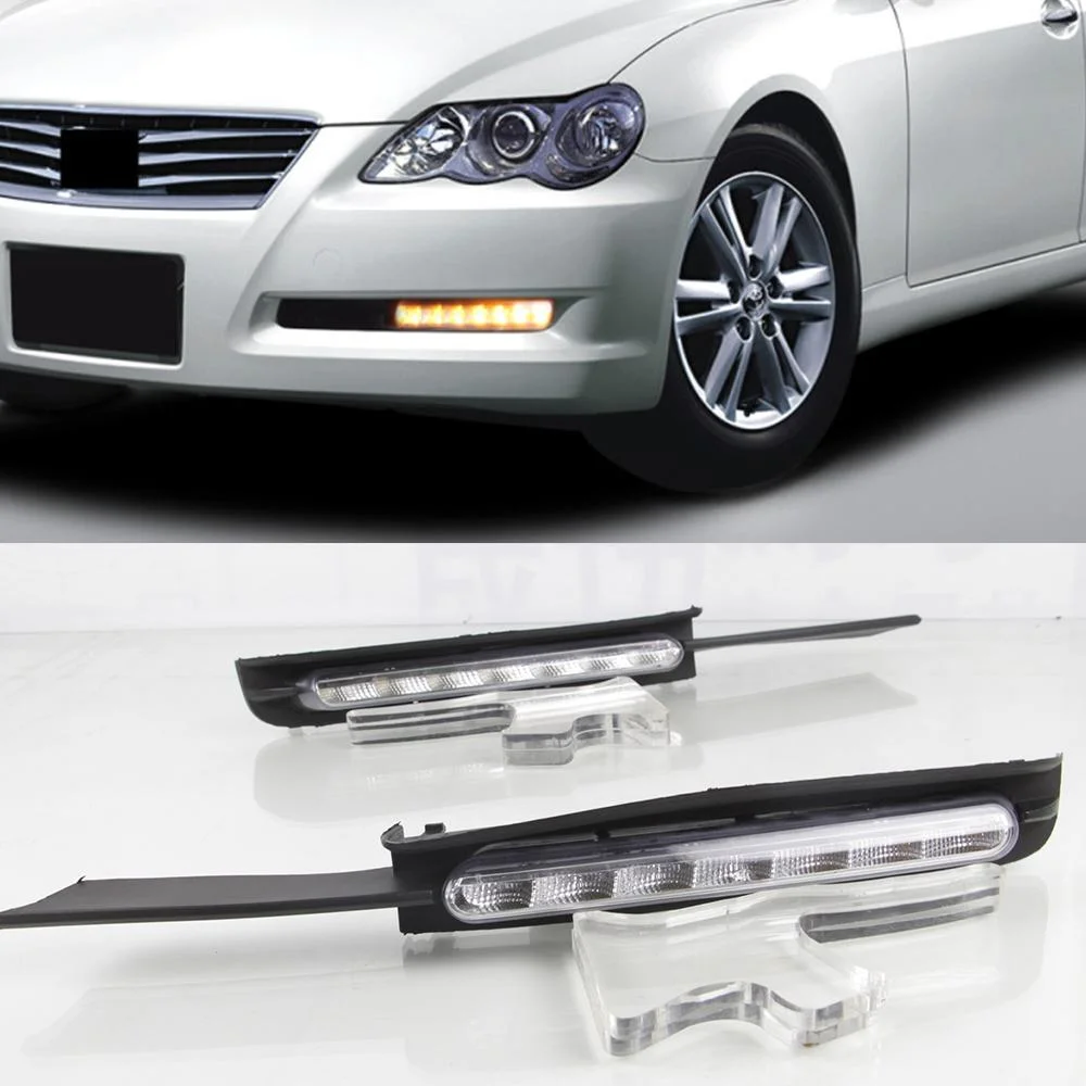 Toyota Mark X Front Bumper DRL Cover Arrow Shape DRL-514 2