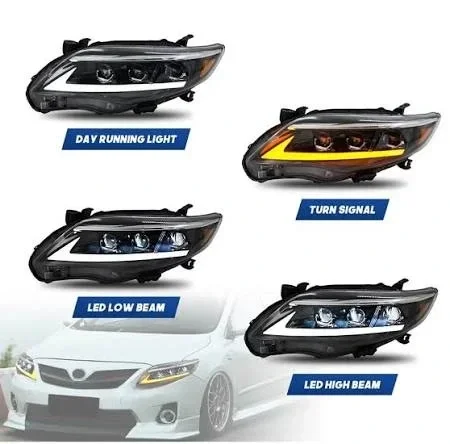 Toyota Corolla Nike Style 3 Projector Headlights 2012-2014 2