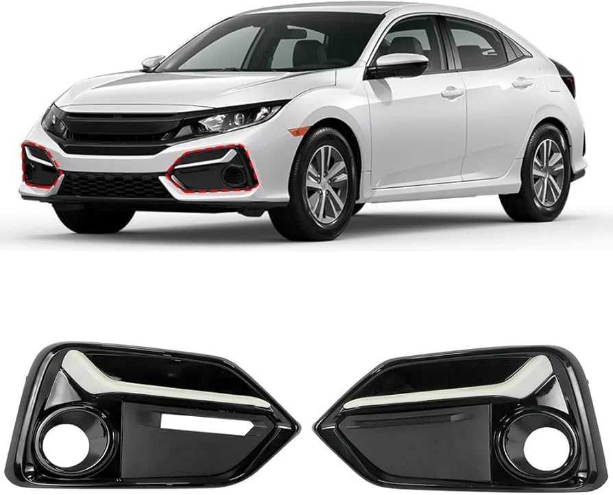Honda Civic Premium Fog Lights With Covers 2018-2020 1