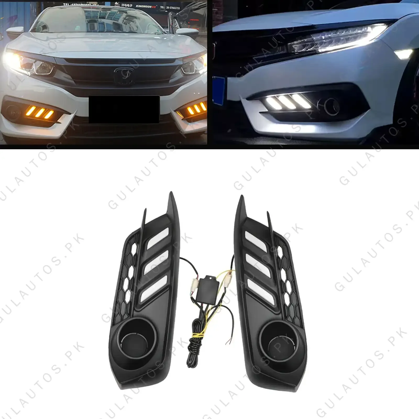 Honda Civic Front Bumper Mustang DRL 2018-2020 2
