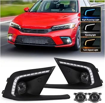 Honda Civic Front Bumper Elegant DRL 2022-2024 3