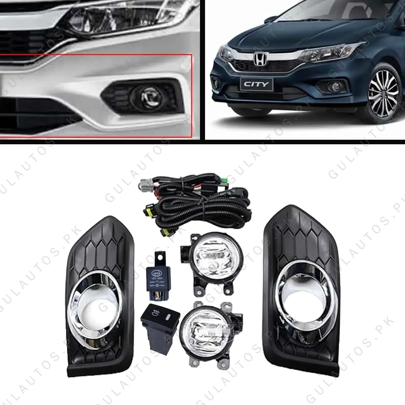 Honda City Premium Fog Lights With Covers 2020-2022 2