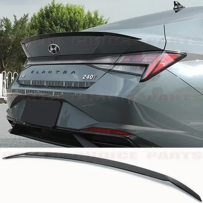 Hyundai Elantra Hybrid Rear Trunk Slim Style Spoiler 2026 Unpainted ABS 2