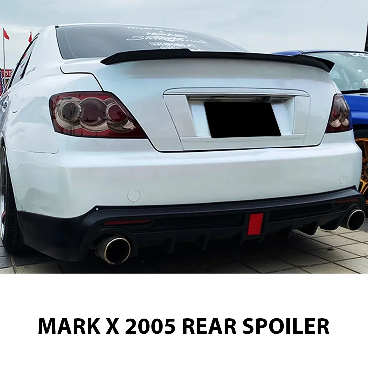 Mark X Spoiler Unpainted ABS 2004-2009 1
