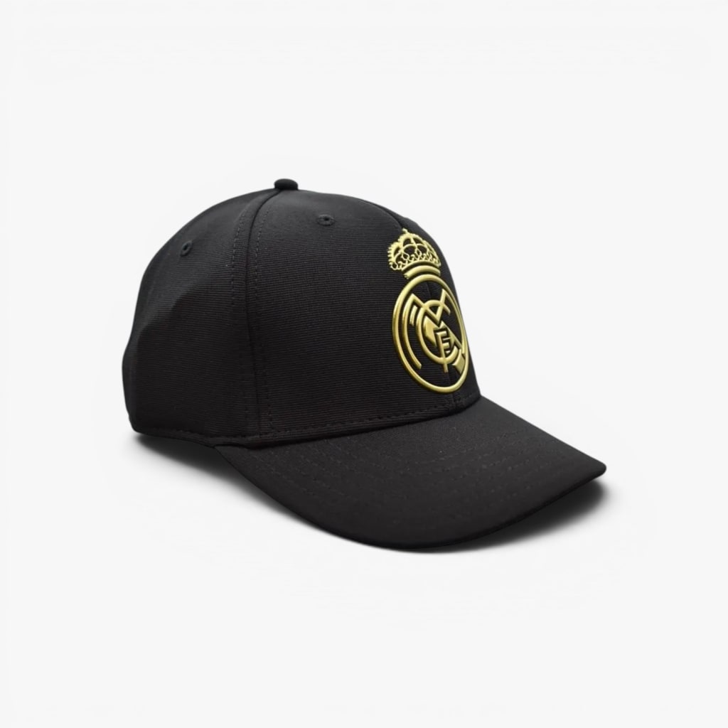 REAL MADRID GORRA BALCK & GOLD ADULTO - Imagen 2