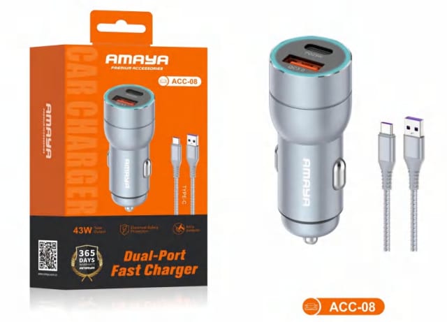 Amaya Acc 08 Car Charger