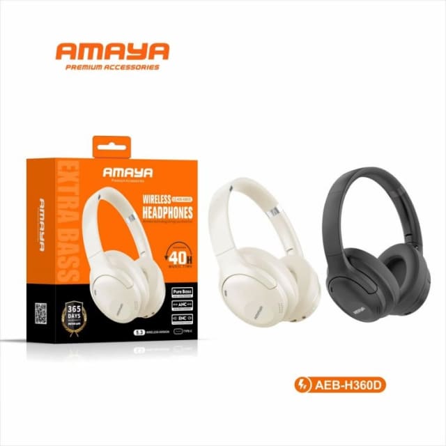 Amaya Heaphones AEB H360D ANC Bluetooth Headphones