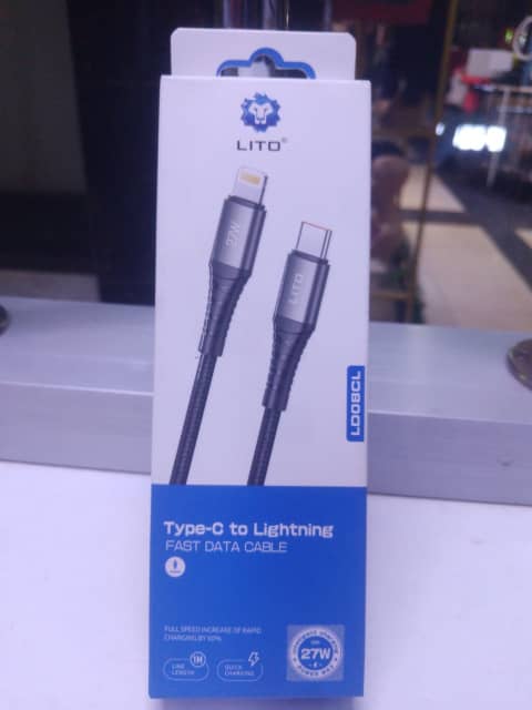 LITO Type-C to Lightning 27W 1m Fast Charging Cable