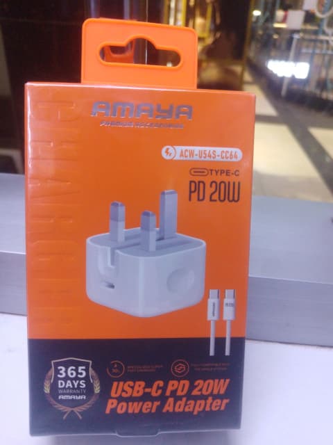 Amaya ACW U54S CC64 20W Type-C Fast Charger