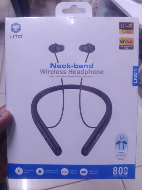 Lito LN01 ANC Bluetooth Headphones — Headphones, Connection: Bluetooth, Wired, 2.4GHz wireless, Bluetooth version: 5.4. Available at Shop G35, Platinum Plaza, Nairobi CBD | Accessories Galaxy Lito LN01 ANC Bluetooth Headphones — Headphones, Connection: Bluetooth, Wired, 2.4GHz wireless, Bluetooth version: 5.4. Available at Shop G35, Platinum Plaza, Nairobi CBD | Accessories Galaxy — photo 1
