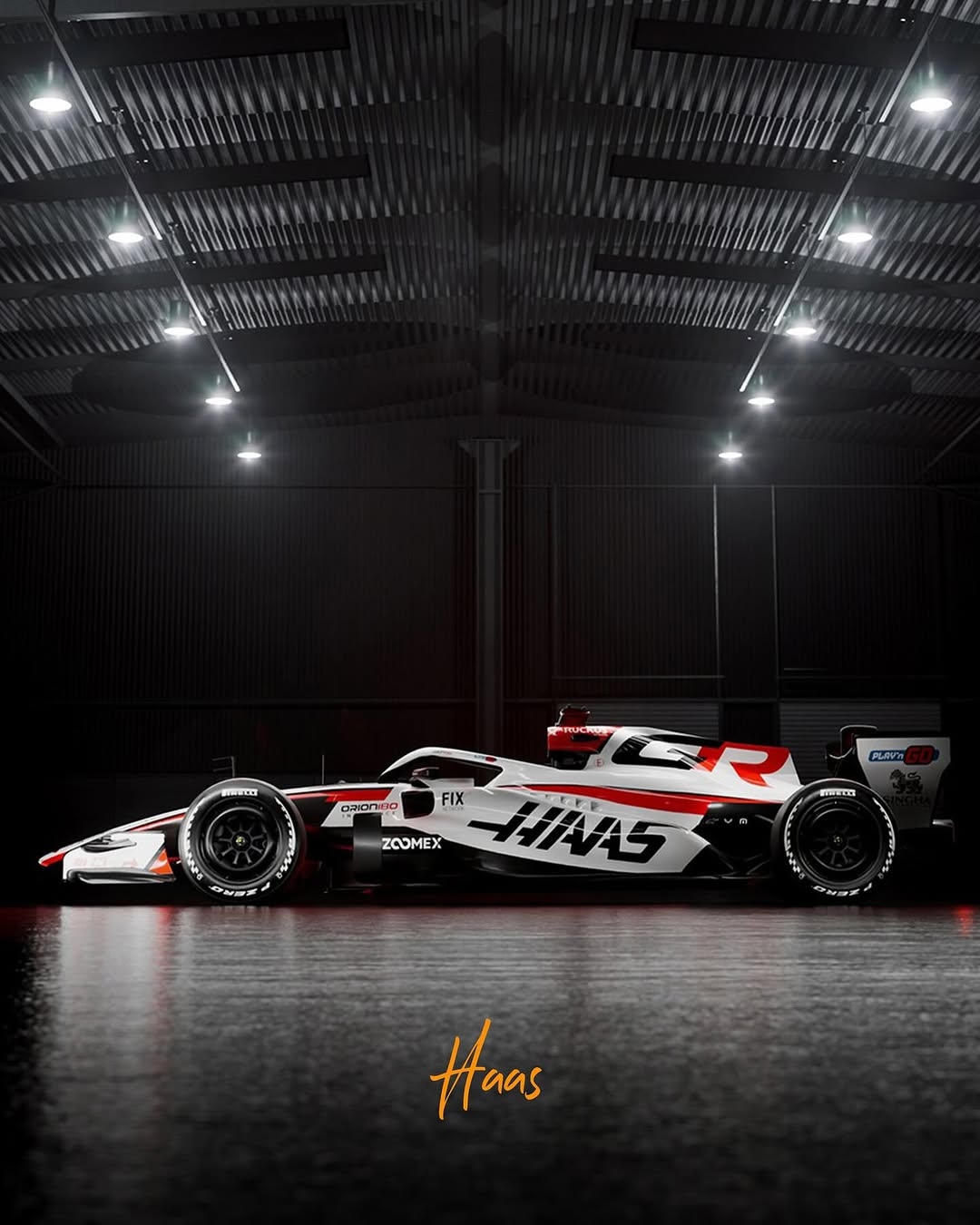 Haas VF-24 Formula 1 Racing Technical Poster