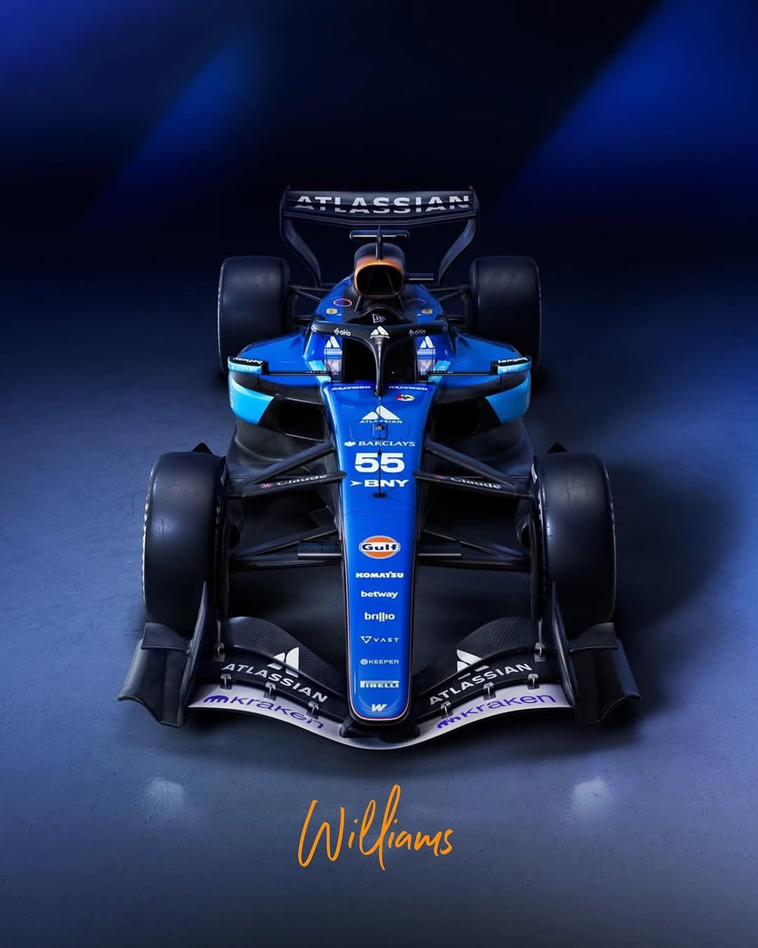 Williams FW47 Carlos Sainz F1 Racing Poster