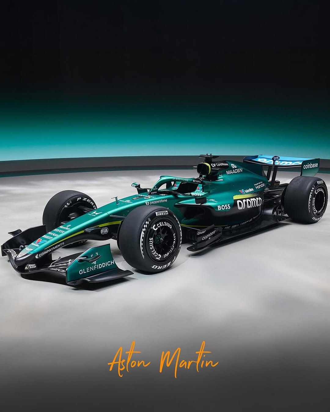 Aston Martin AMR24 F1 British Racing Green Poster