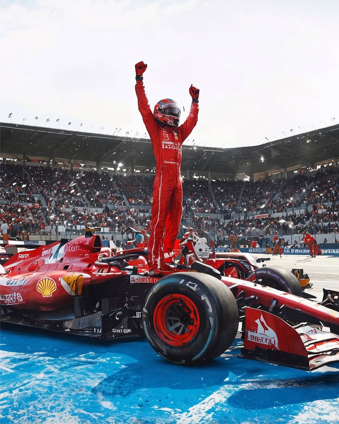 Ferrari SF-24 Charles Leclerc F1 Racing Poster