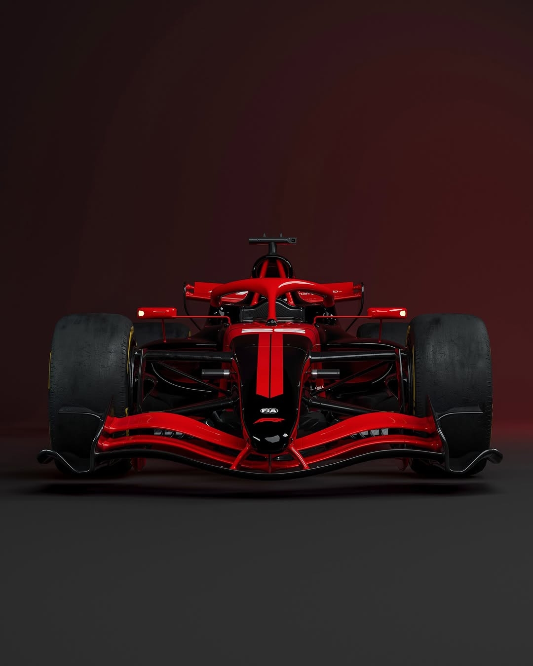 Ferrari F1 Concept Front View Racing Poster