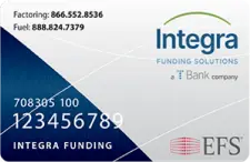 Integra fuel card