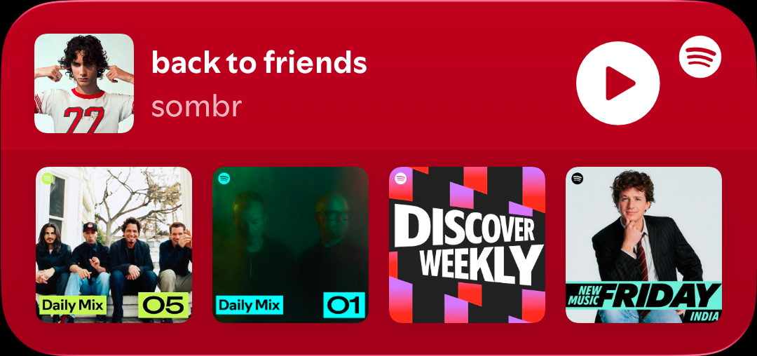 Preview of Spotify - Now Playing Medium widget