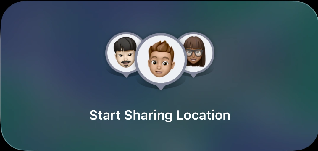 Preview of Find My - People Medium widget