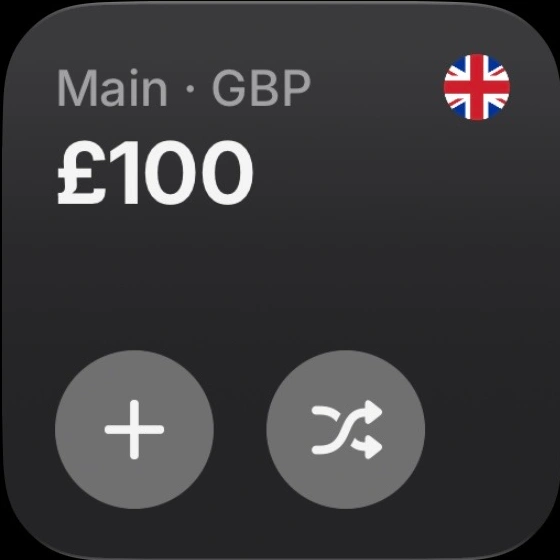 Preview of Revolut - Account Balance widget