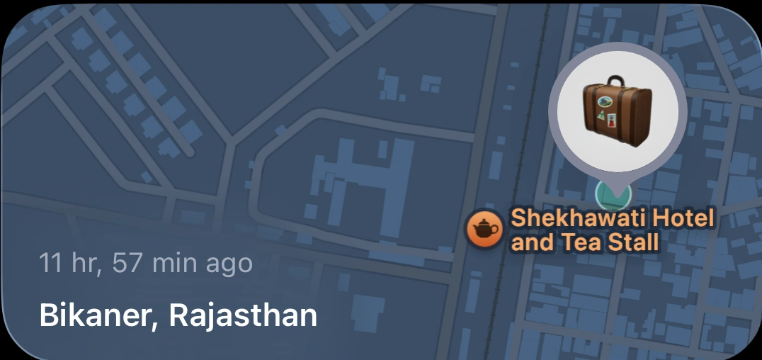 Preview of Find My - Items Medium widget