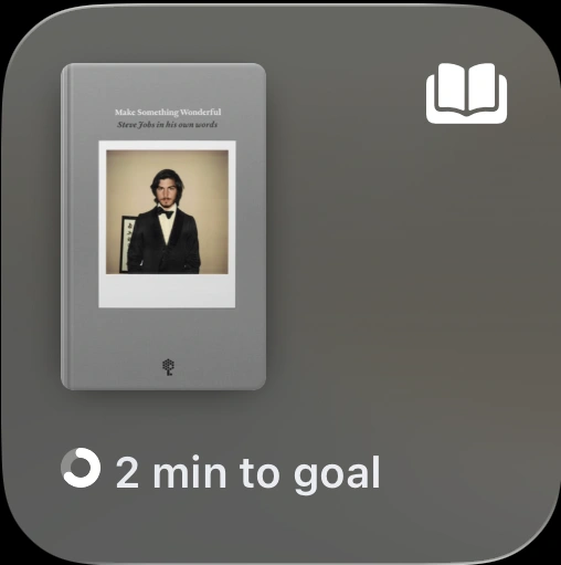 Preview of Apple Books - Continue widget