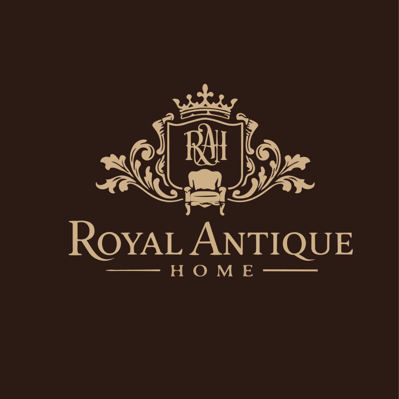 Royal Antique Home website hero — full homepage view