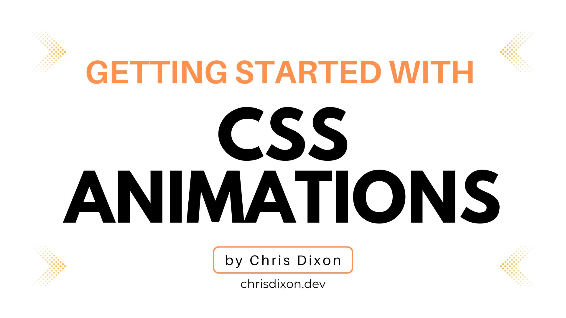 Getting Started With CSS Animations course image