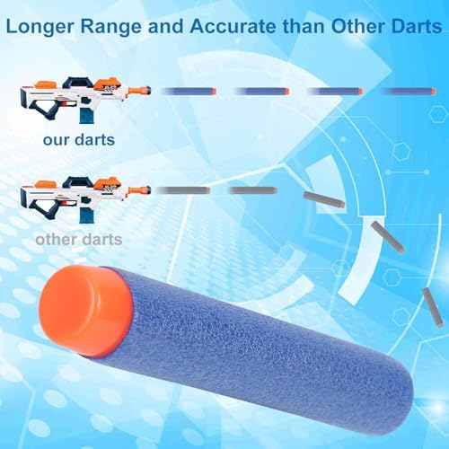 Vue 4 de Zwoos Flechettes Nerf Cm