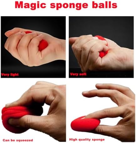 Vue 3 de Boules Deponge Rouges Fajoek