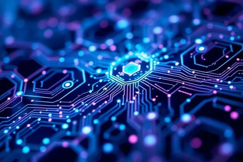Representación de una red de conexiones digitales interactivas, simbolizando el impacto del hipertexto en la información.