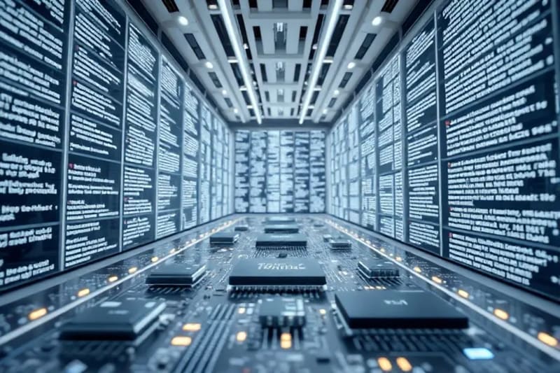 Un sistema de archivos digitales interconectados, representando la arquitectura de información de Xanadu.