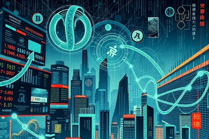 Representación abstracta de datos financieros globales protegidos por tecnología cuántica