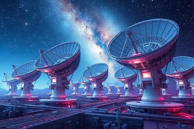 Radio telescopes analyzing data streams