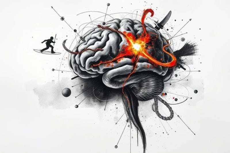 Brain activity during flow state