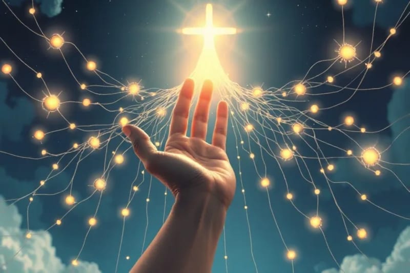 Representación conceptual de la oración y la conexión divina