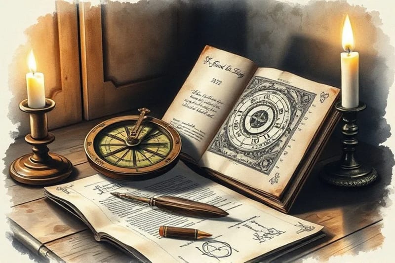 Historical astrological and medical instruments
