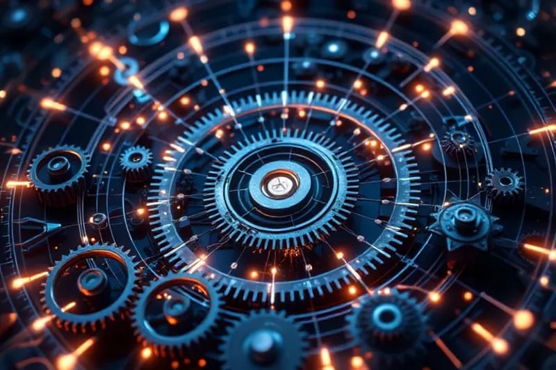 Engranajes y circuitos abstractos, reconfiguración sistémica