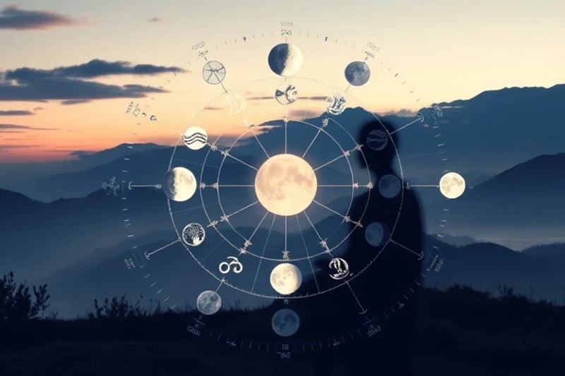 Lunar calendar with breath patterns