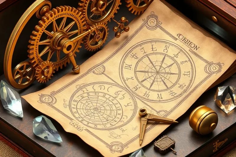 Mecanismos y símbolos de astrología perdida