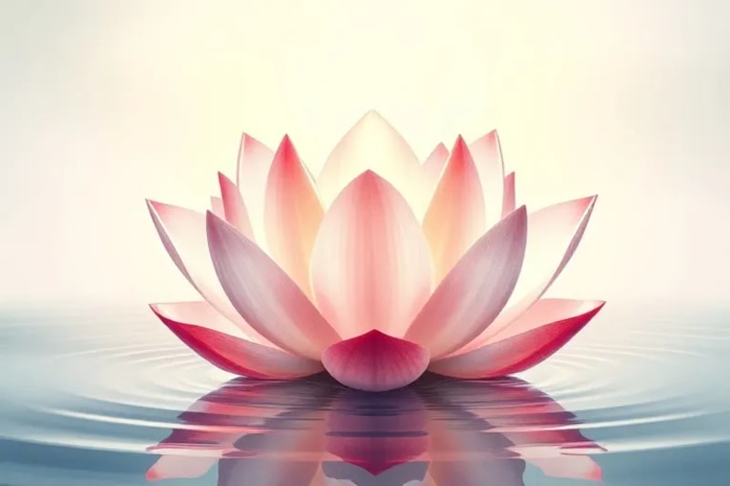 Flor de loto simbolizando crecimiento espiritual