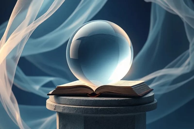 Esfera de luz cristalina que simboliza la pureza divina