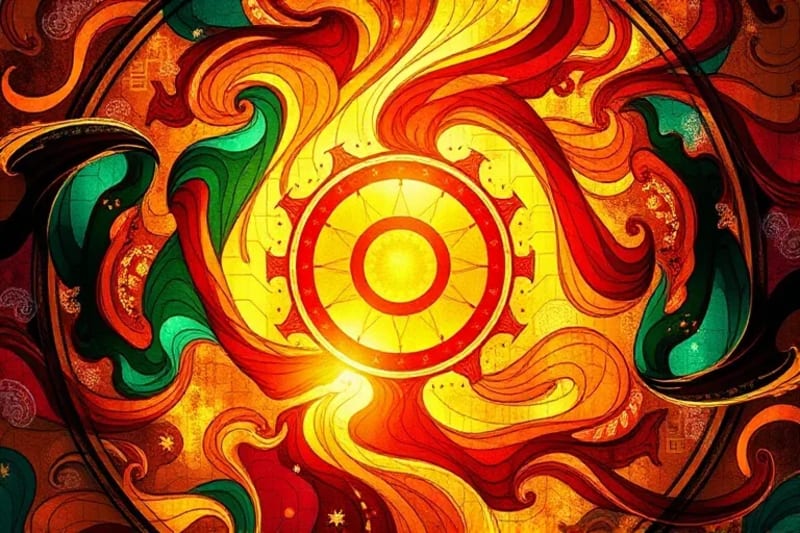 Energía vibrante y conexiones sutiles con símbolos del zodiaco chino