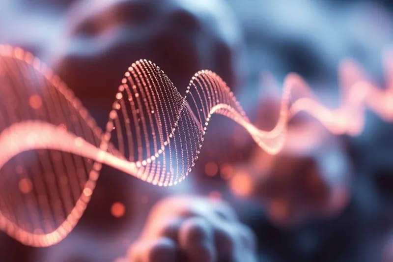 Ondas sonoras interactuando con el cerebro