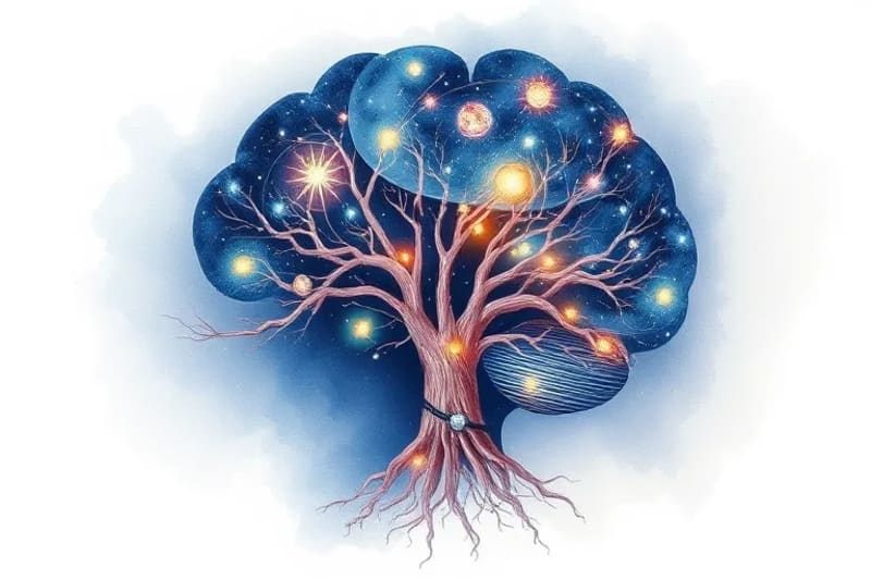 Cerebro humano y árbol de la vida
